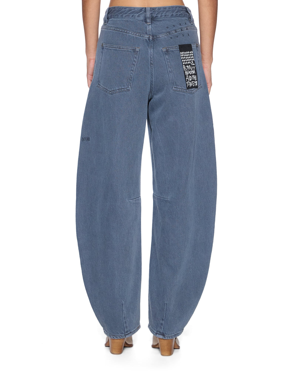 Womens Barrel Jean Carpenter Mirage Barrel Leg Denim Jeans - Blue