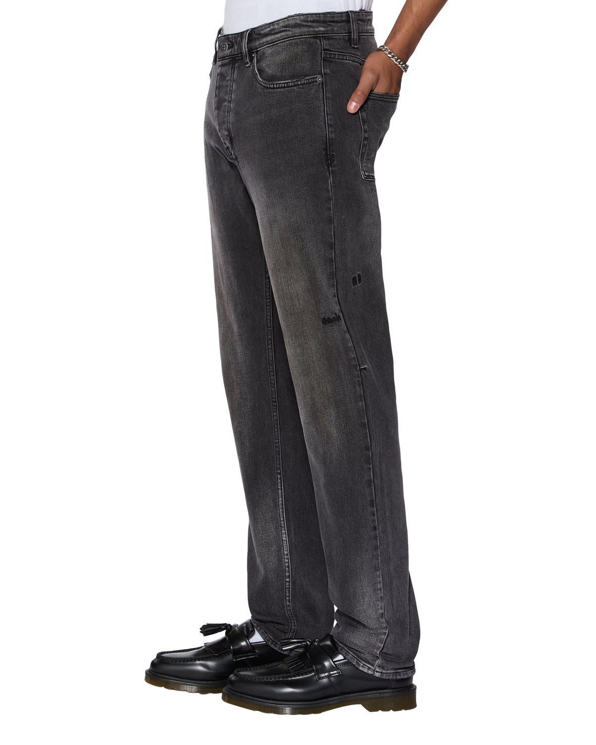 Mens Chitch 1999 Torqued Black Slim Denim Jeans - Black