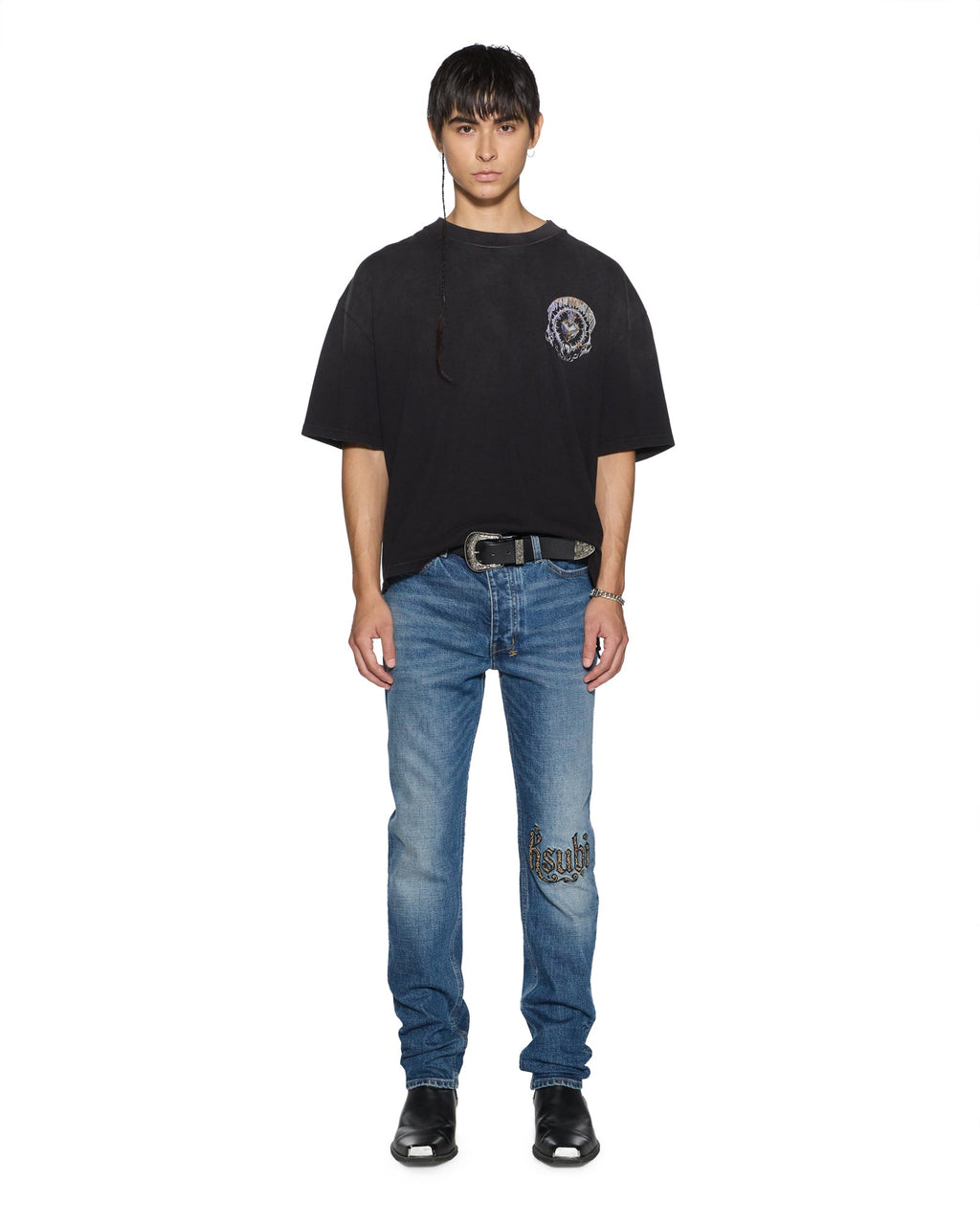 Mens Chitch Arden Paise Slim Denim Jeans - Denim