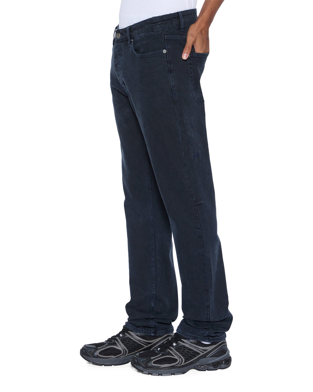 Mens Chitch Black/blue Slim Denim Jeans - Denim