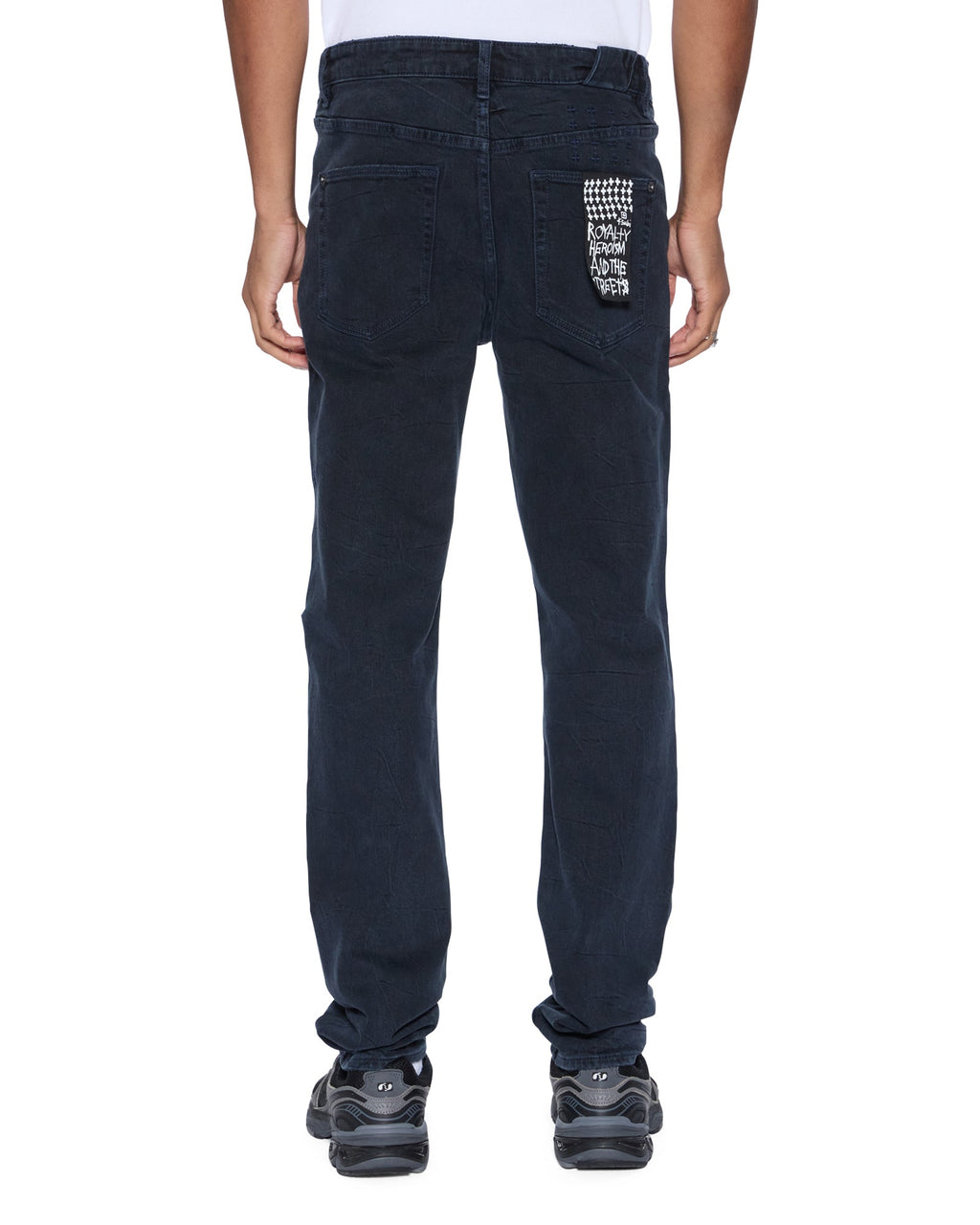 Mens Chitch Black/blue Slim Denim Jeans - Denim