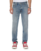 Mens Chitch Selvedge Blue Moon Slim Denim Jeans - Denim