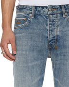 Mens Chitch Selvedge Blue Moon Slim Denim Jeans - Denim