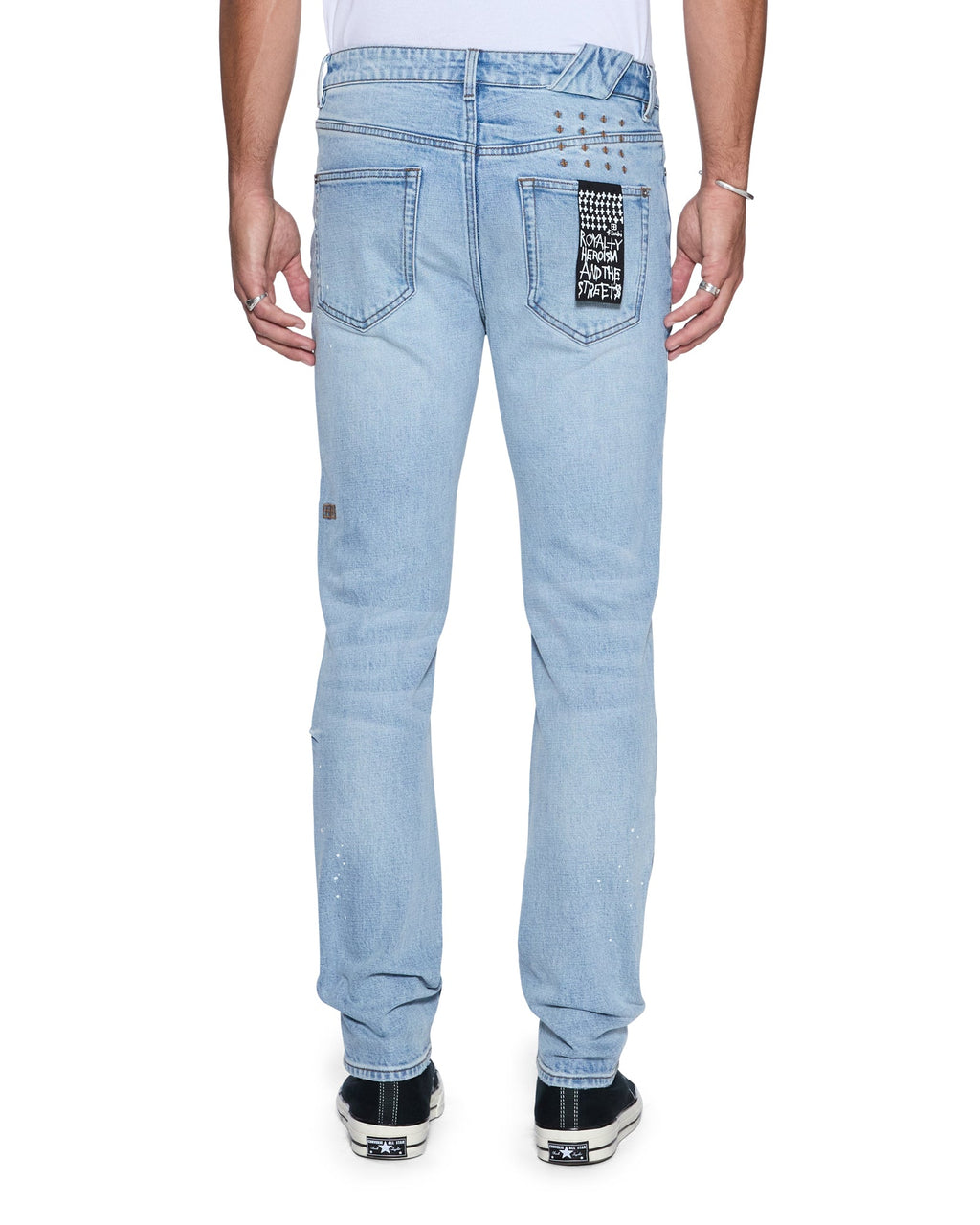 Mens Chitch Duke Blue Slim Denim Jeans - Denim