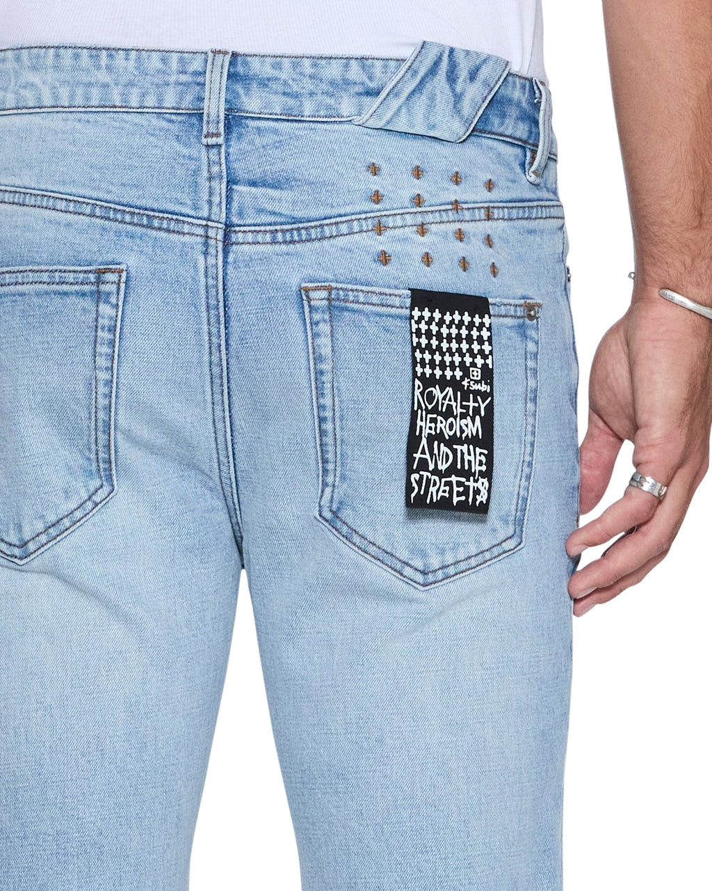 Mens Chitch Duke Blue Slim Denim Jeans - Denim