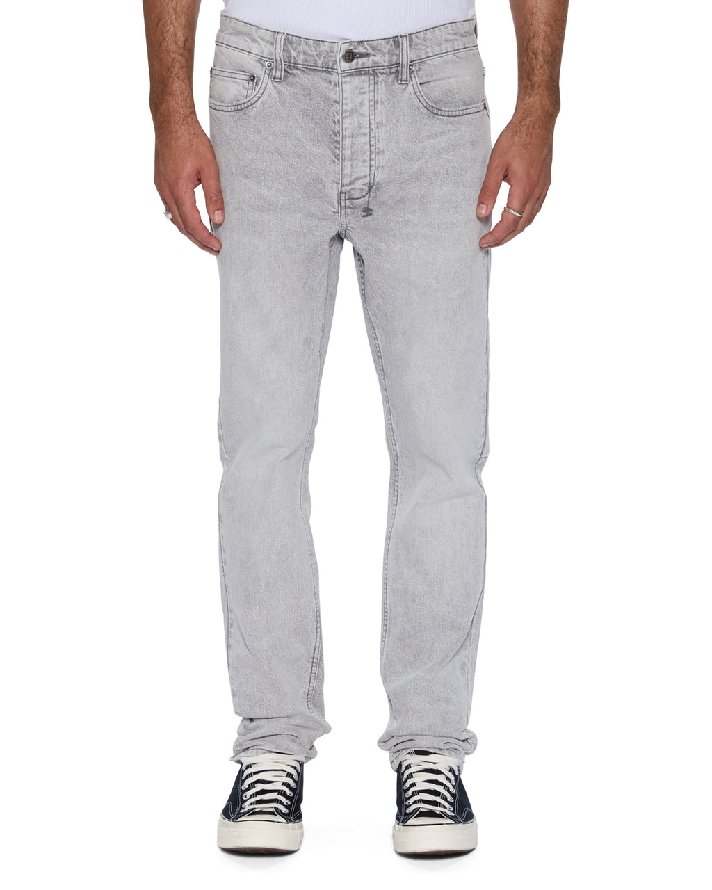 Mens Chitch Jupiter Skrawl Slim Denim Jeans - Grey