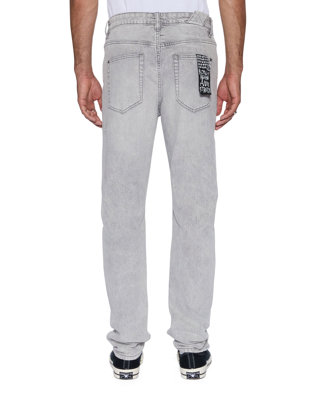Mens Chitch Jupiter Skrawl Slim Denim Jeans - Grey