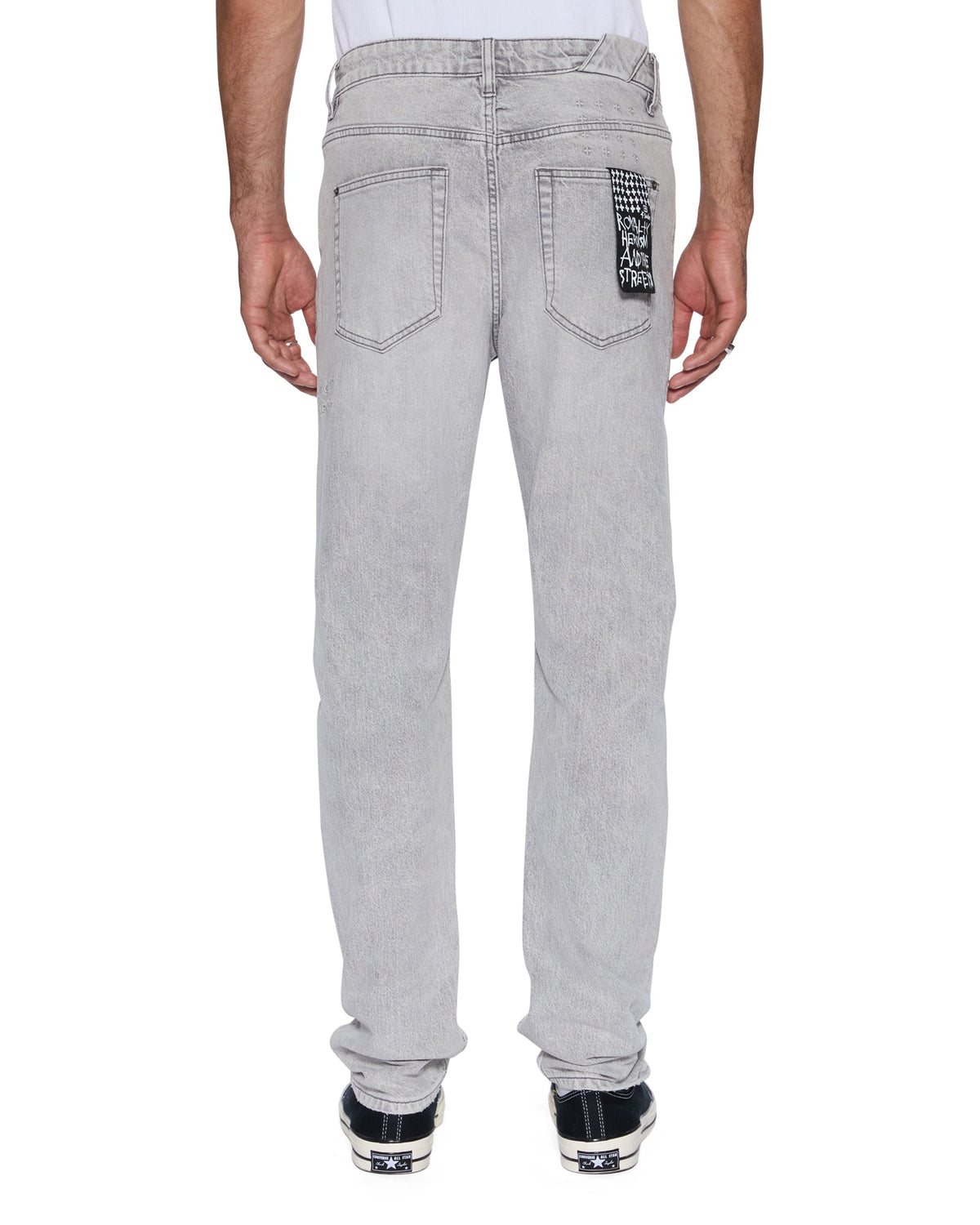 Mens Chitch Jupiter Skrawl Slim Denim Jeans - Grey