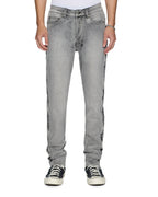 Mens Chitch Koncrete Grey Paise Slim Denim Jeans - Grey