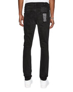 Mens Chitch Krow Krushed Slim Denim Jeans - Black