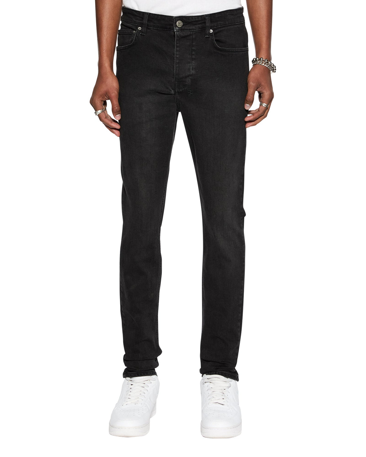 Mens Chitch Krow Slim Denim Jeans - Black