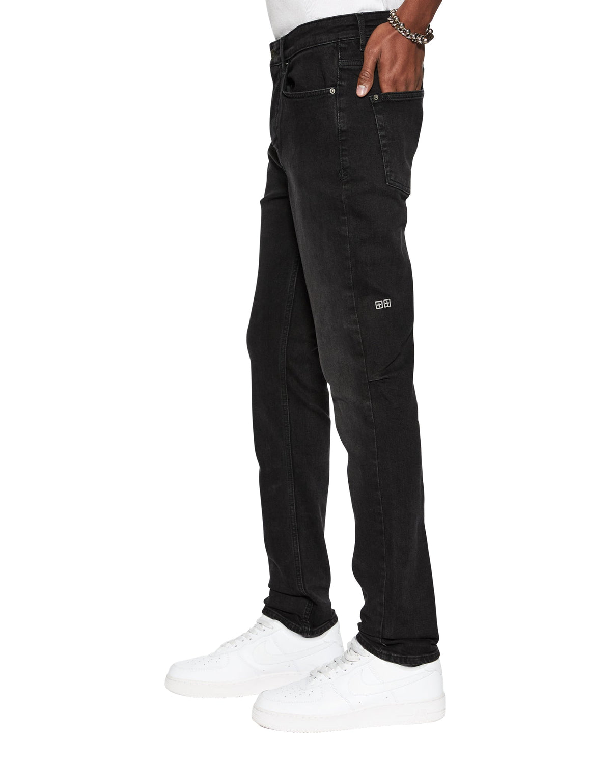 Mens Chitch Krow Slim Denim Jeans - Black