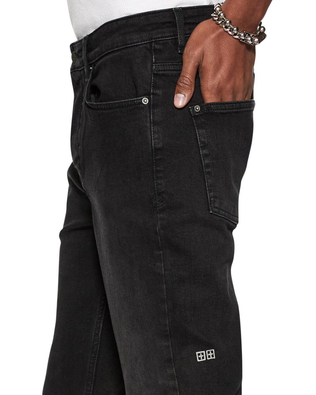 Mens Chitch Krow Slim Denim Jeans - Black