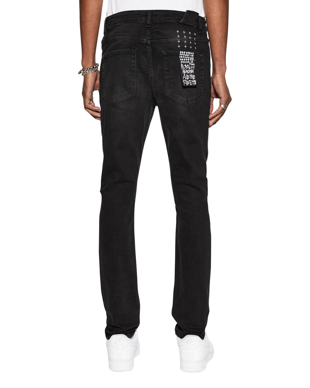 Mens Chitch Krow Slim Denim Jeans - Black