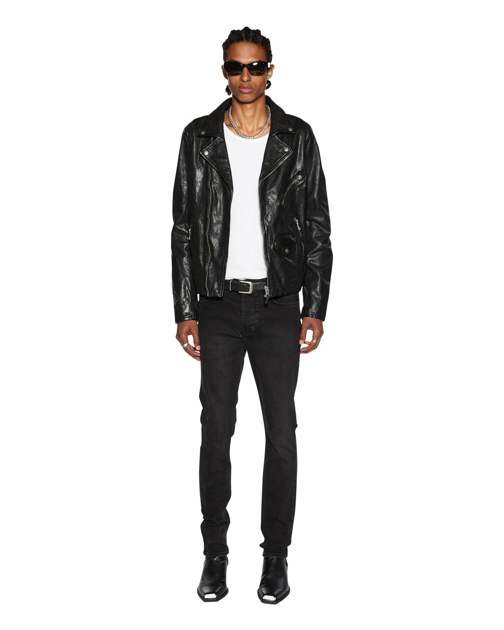 Mens Chitch Krow Slim Denim Jeans - Black