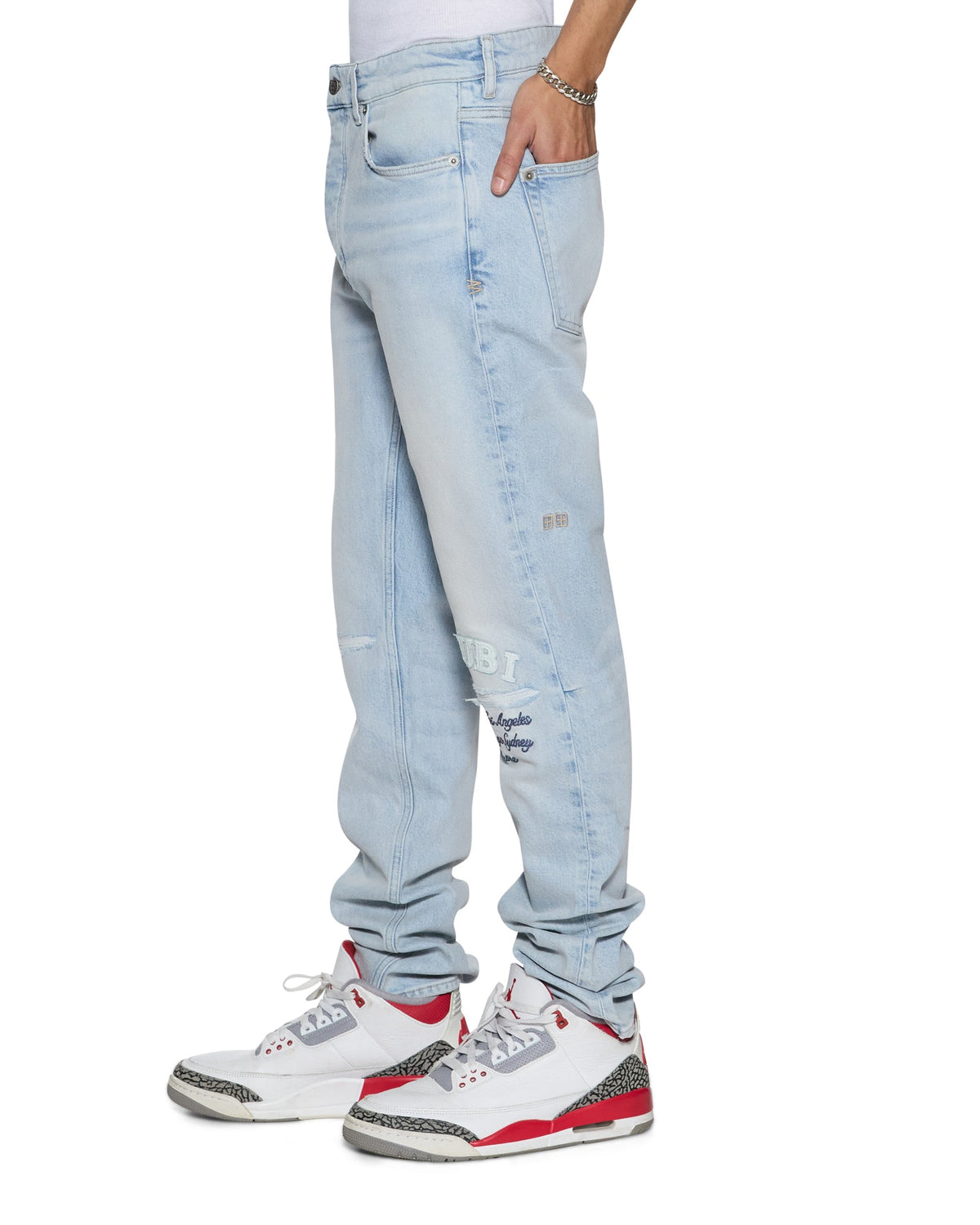 Mens Chitch Kstellar Effect Slim Denim Jeans - Denim