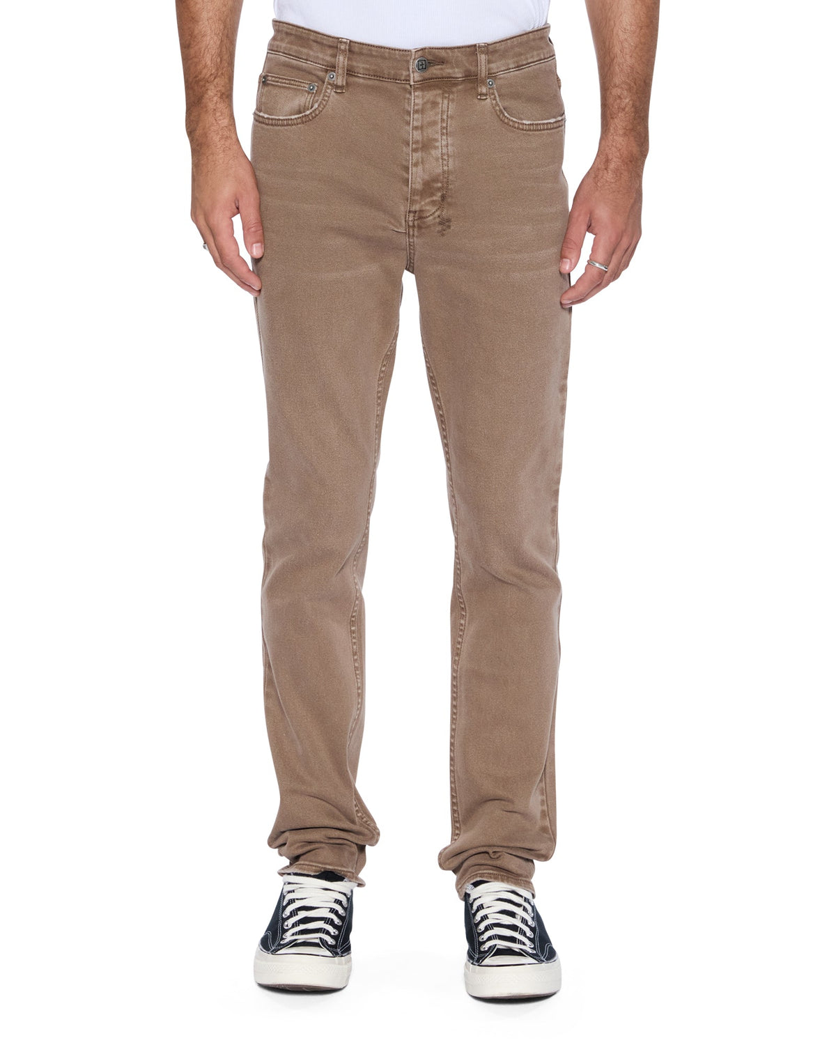 Mens Chitch Oak Slim Denim Jeans - Brown