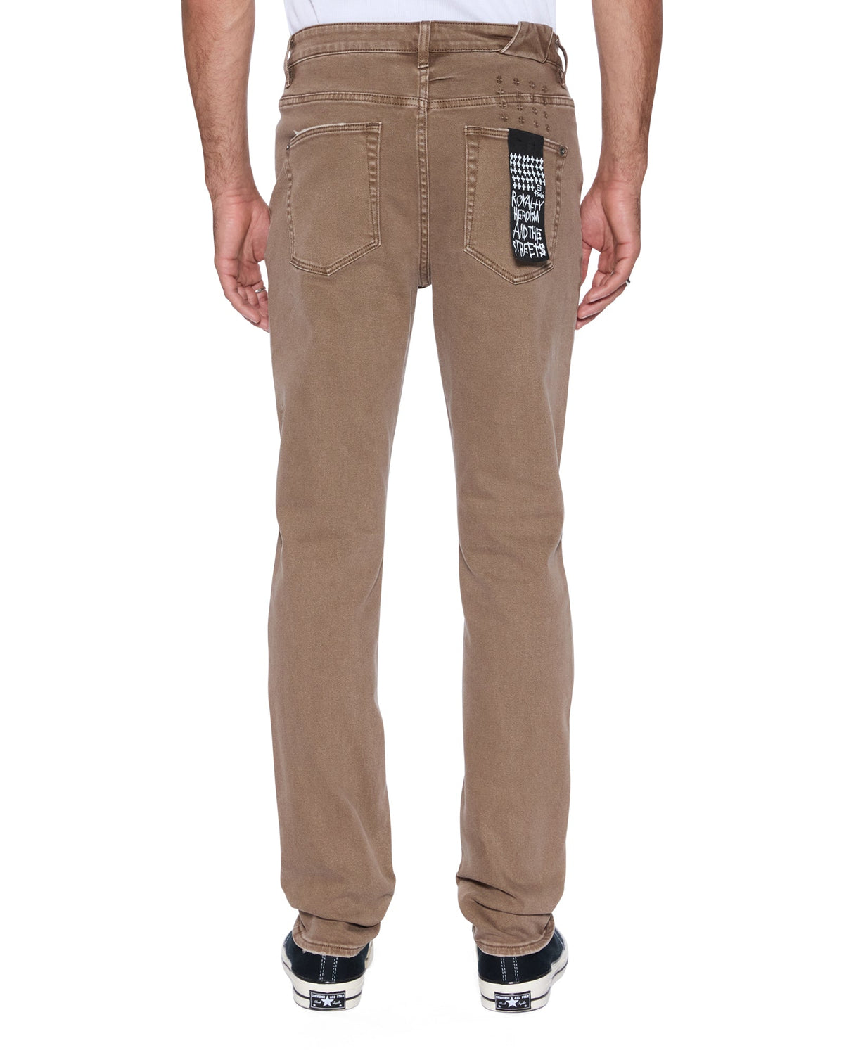 Mens Chitch Oak Slim Denim Jeans - Brown