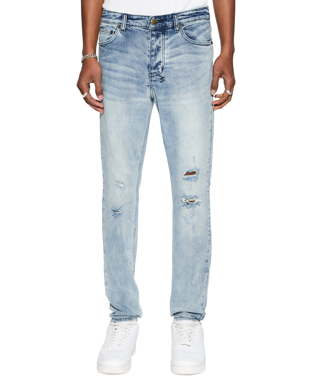 Mens Chitch Philly Blue Slim Denim Jeans - Blue