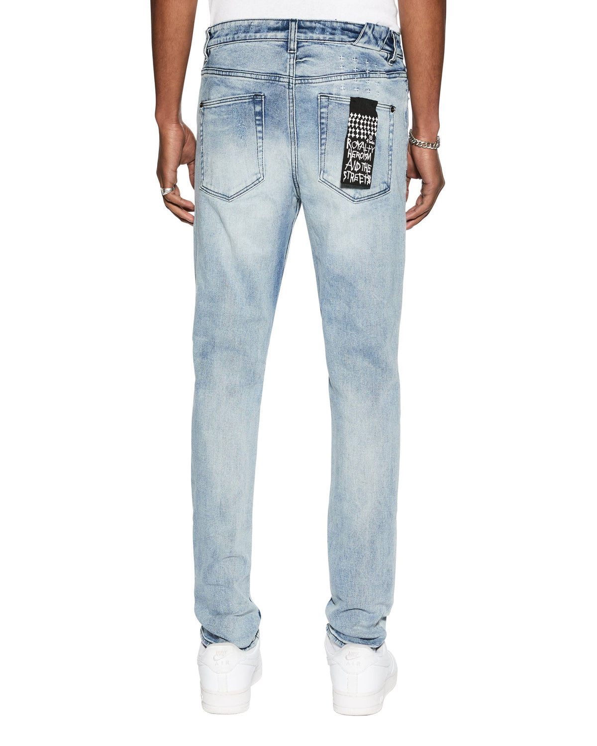 Mens Chitch Philly Blue Slim Denim Jeans - Blue