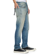 Mens Chitch Portland Stud Trashed Slim Denim Jeans - Denim