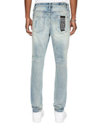Mens Chitch Punk Blue Thrashed Slim Denim Jeans - Denim