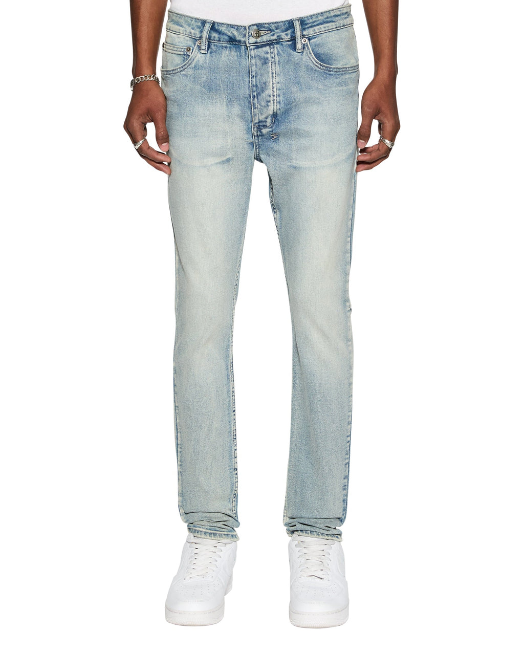 Mens Chitch Punk Blue Slim Denim Jeans - Denim