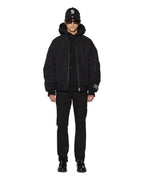 Mens Chitch Selvedge Raw Black Slim Denim Jeans - Black
