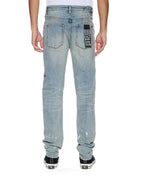 Mens Chitch Scatter Blue Slim Denim Jeans - Denim