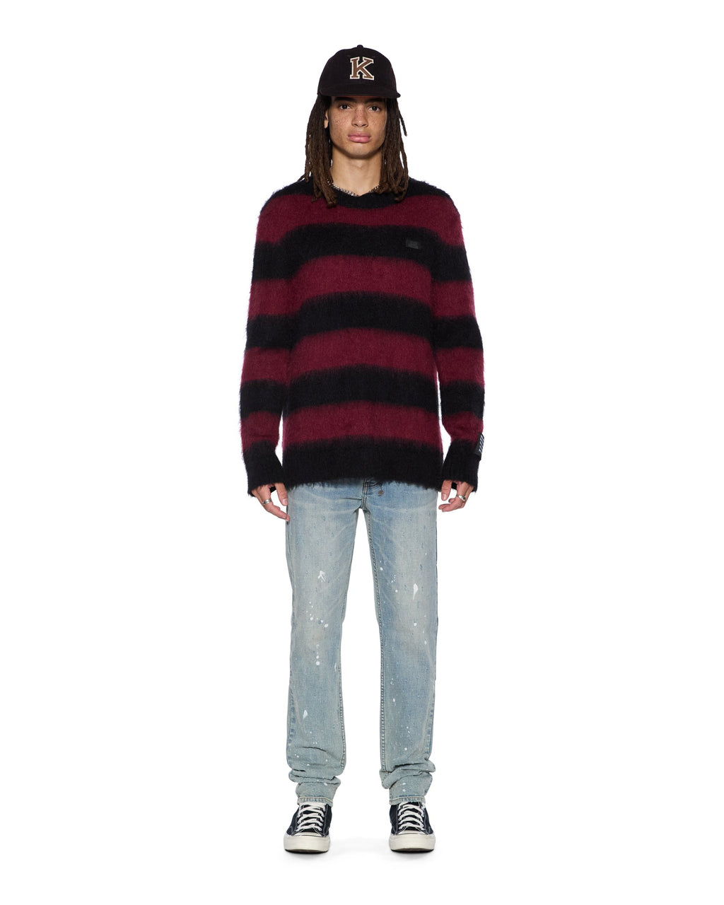 Mens Chitch Scatter Blue Slim Denim Jeans - Denim