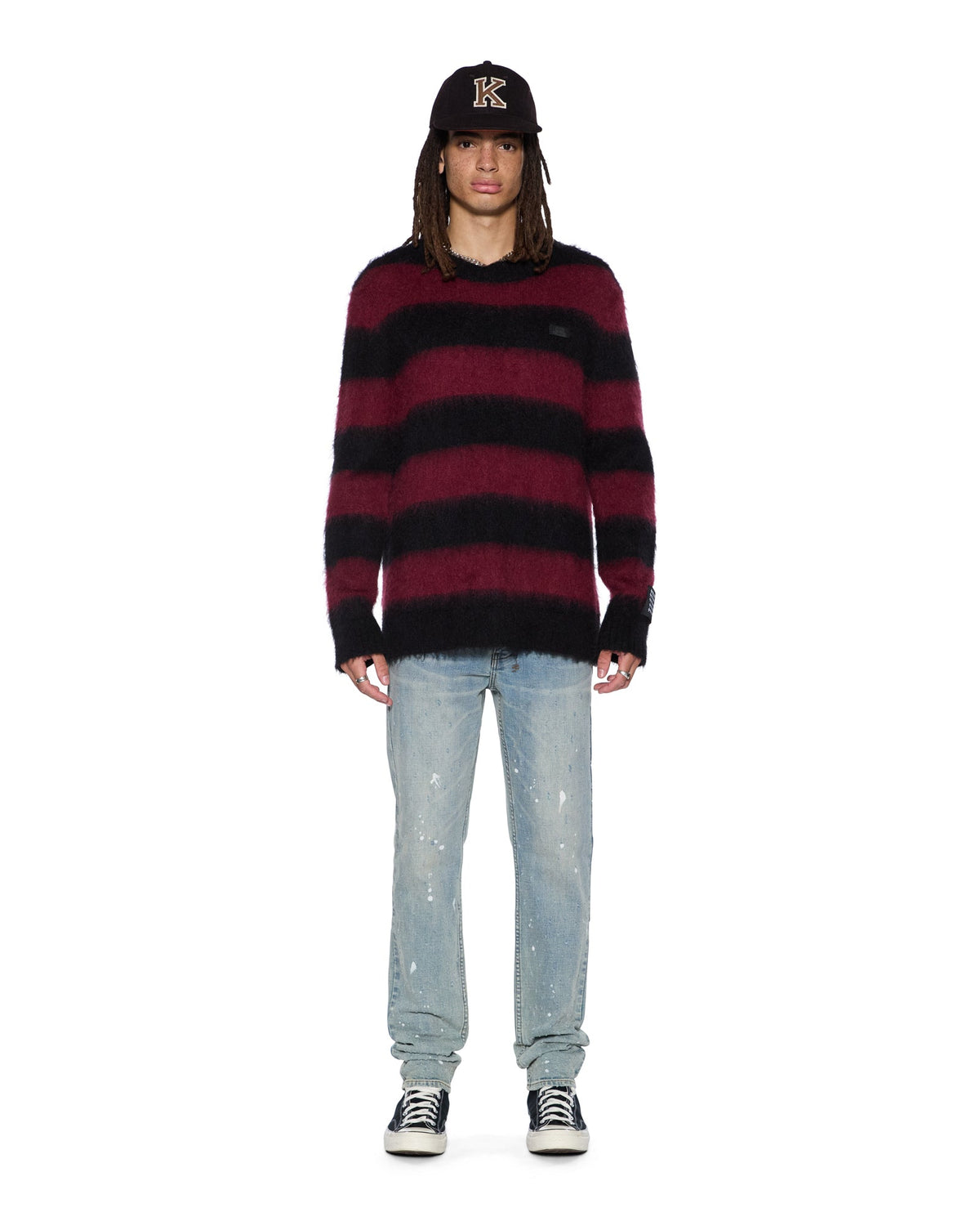Mens Chitch Scatter Blue Slim Denim Jeans - Denim