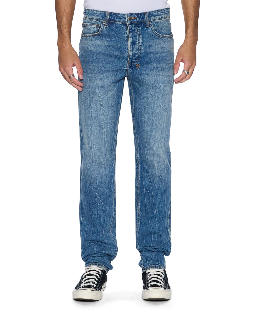 Mens Chitch Texas Blue Slim Denim Jeans - Denim