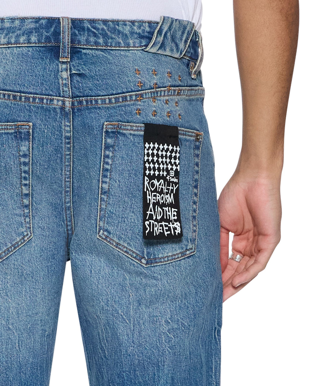 Mens Chitch Texas Blue Slim Denim Jeans - Denim
