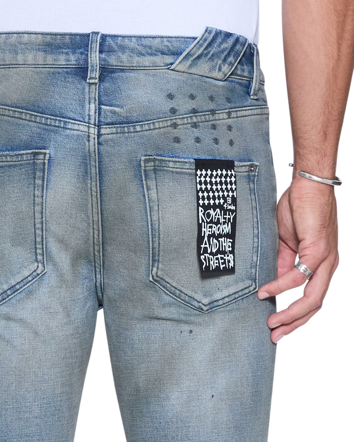 Mens Chitch Workshop Blue Slim Denim Jeans - Denim