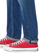 Mens Chitch Selvedge Artist Blue Slim Denim Jeans - Denim
