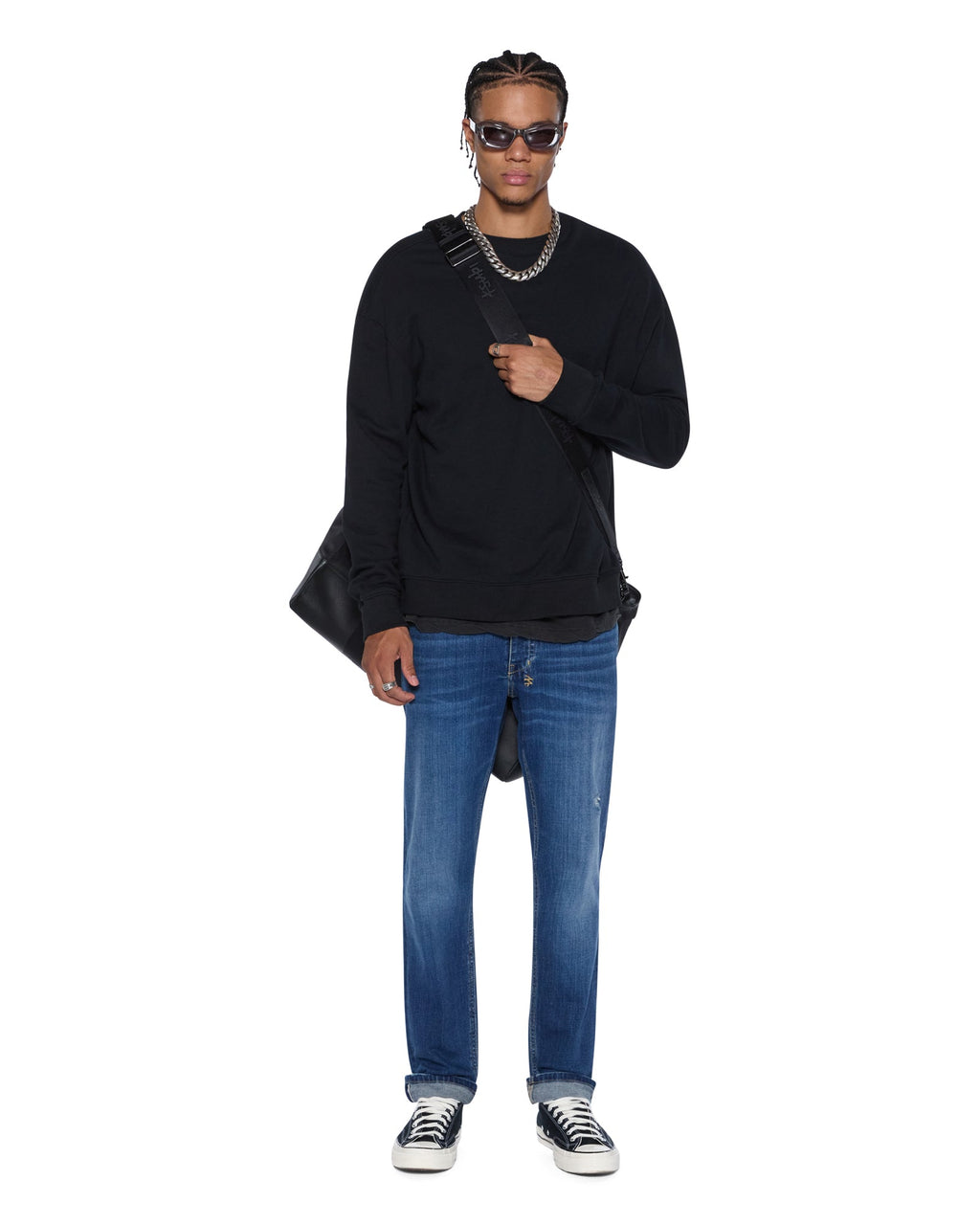 Mens Chitch Selvedge La Blue Slim Denim Jeans - Denim