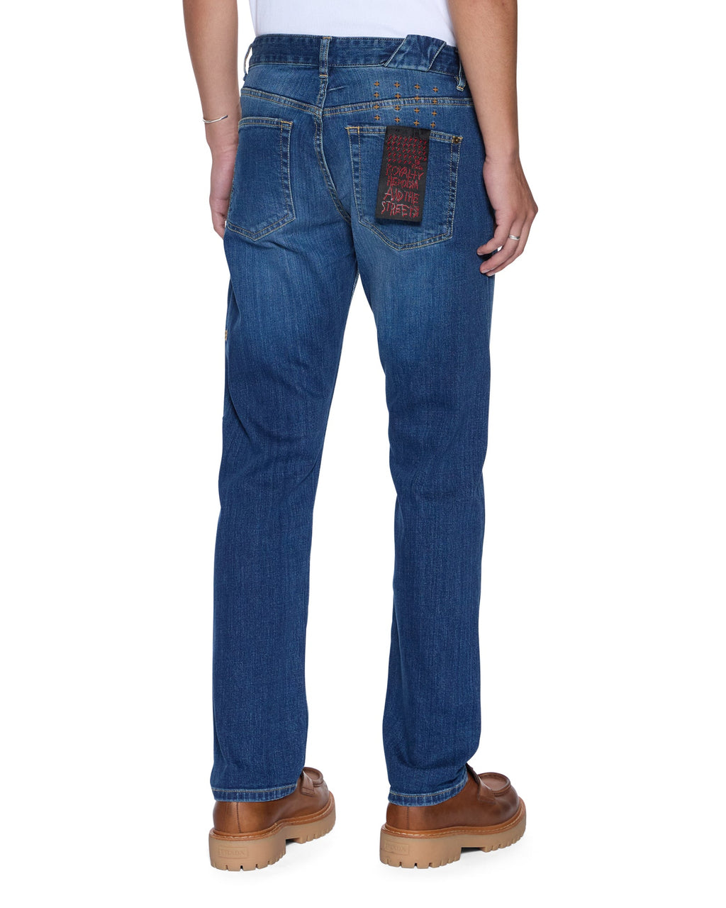 Mens Chitch Selvedge La Blue Slim Denim Jeans - Denim