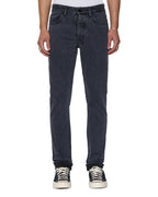 Mens Chitch Selvedge Ny Black Slim Denim Jeans - Black