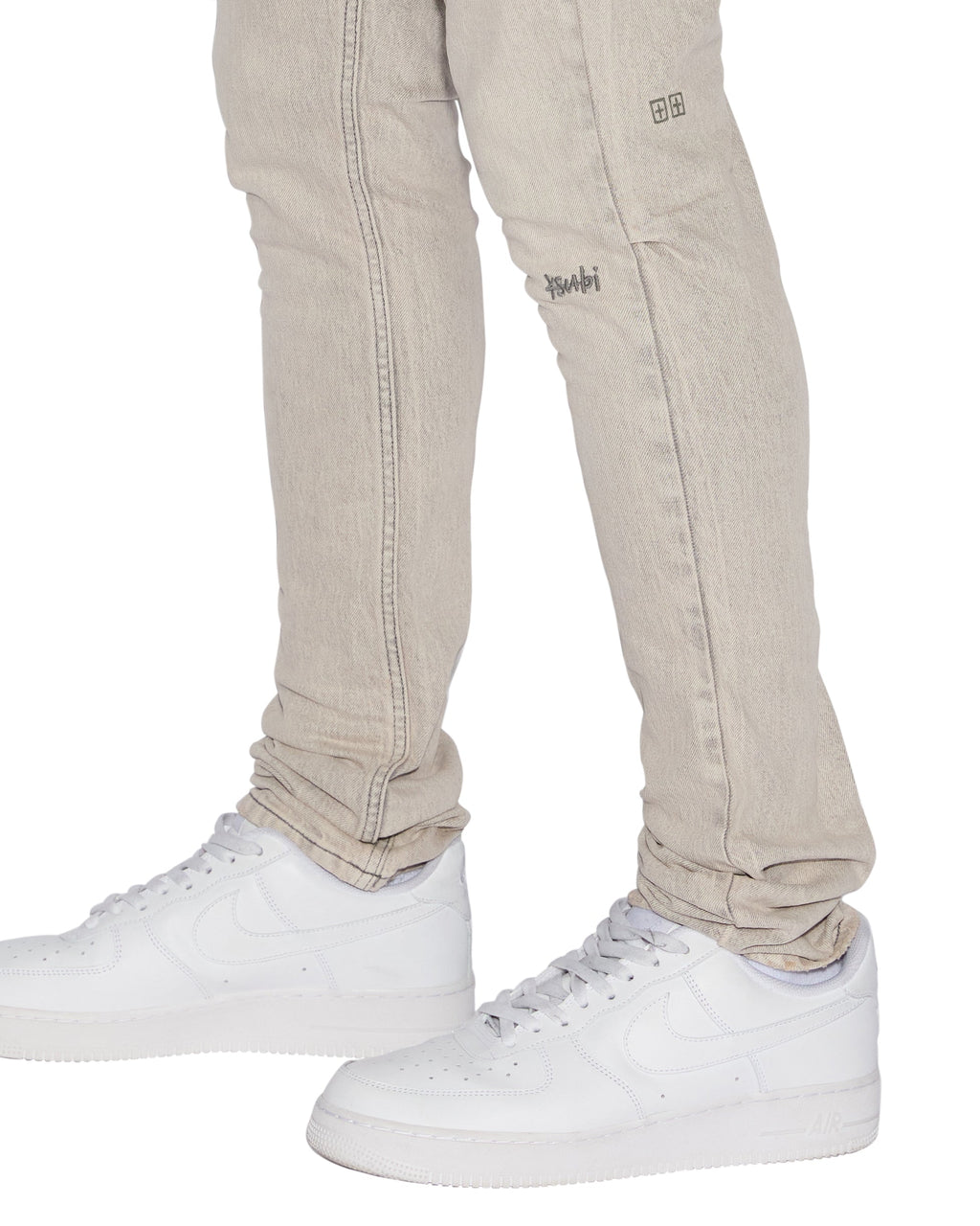 Mens Chitch Pluto Slim Denim Jeans - Grey