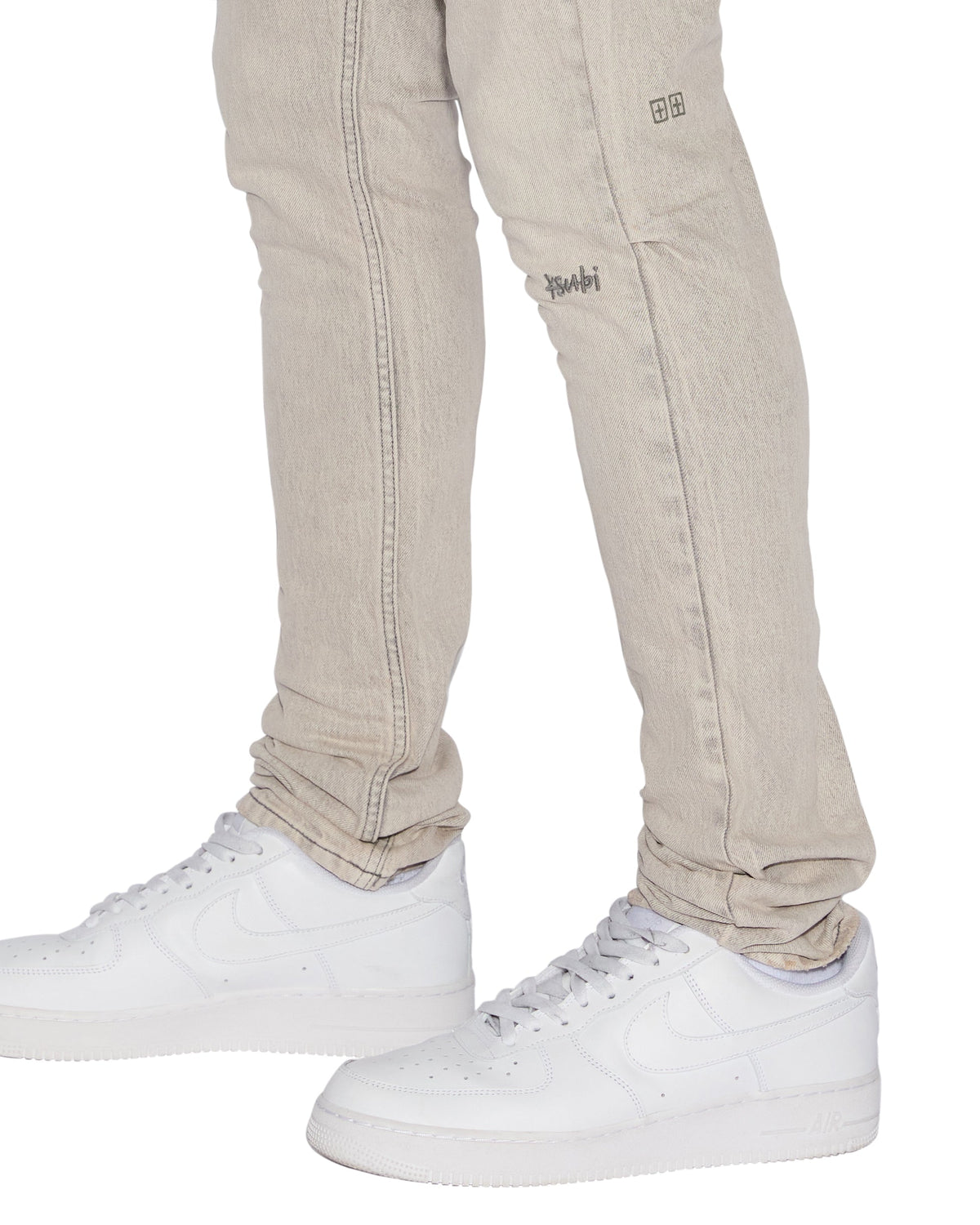 Mens Chitch Pluto Slim Denim Jeans - Grey