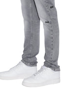 Mens Chitch Thrifted Slim Denim Jeans - Grey