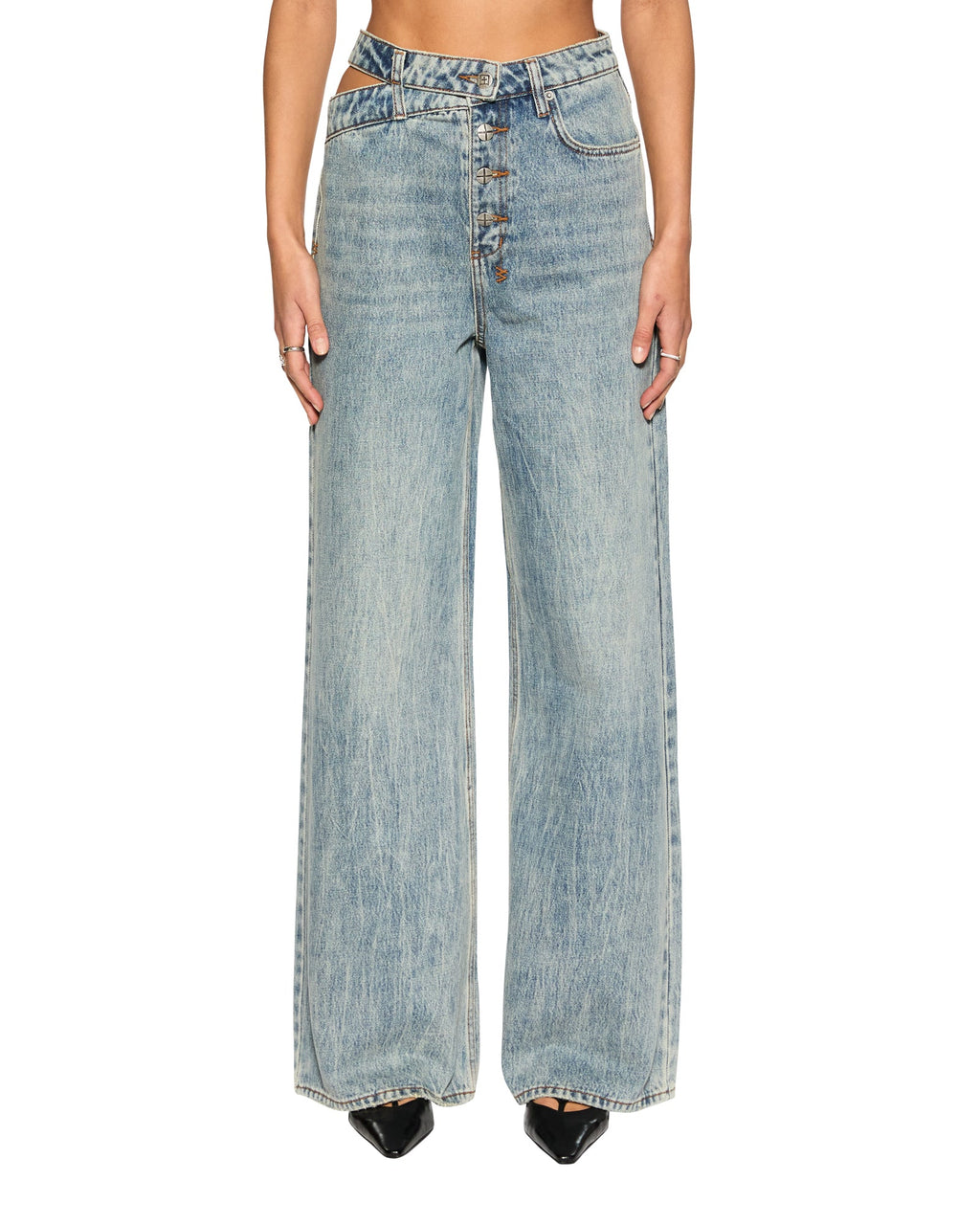 Womens Detached Jean Youth Relaxed Denim Jeans - Denim