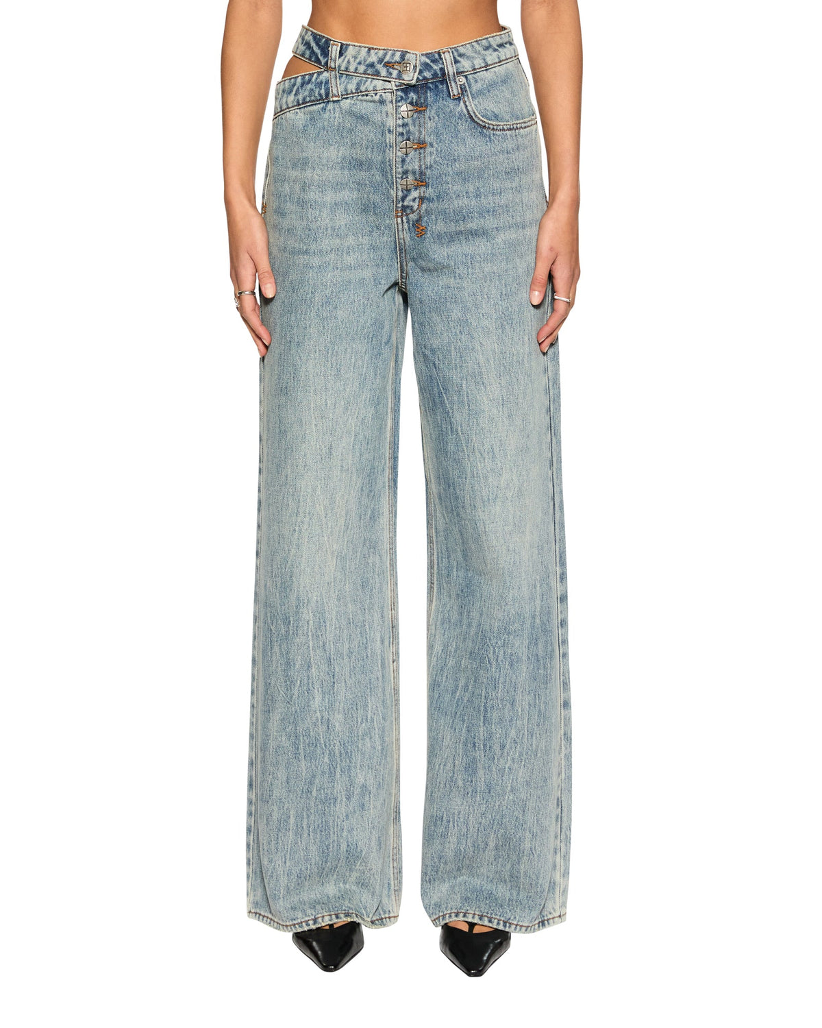 Womens Detached Jean Youth Relaxed Denim Jeans - Denim