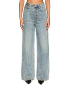 Womens Detached Jean Youth Relaxed Denim Jeans - Denim