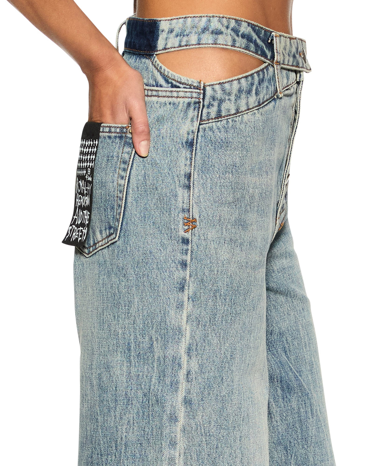 Womens Detached Jean Youth Relaxed Denim Jeans - Denim