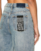 Womens Detached Jean Youth Relaxed Denim Jeans - Denim