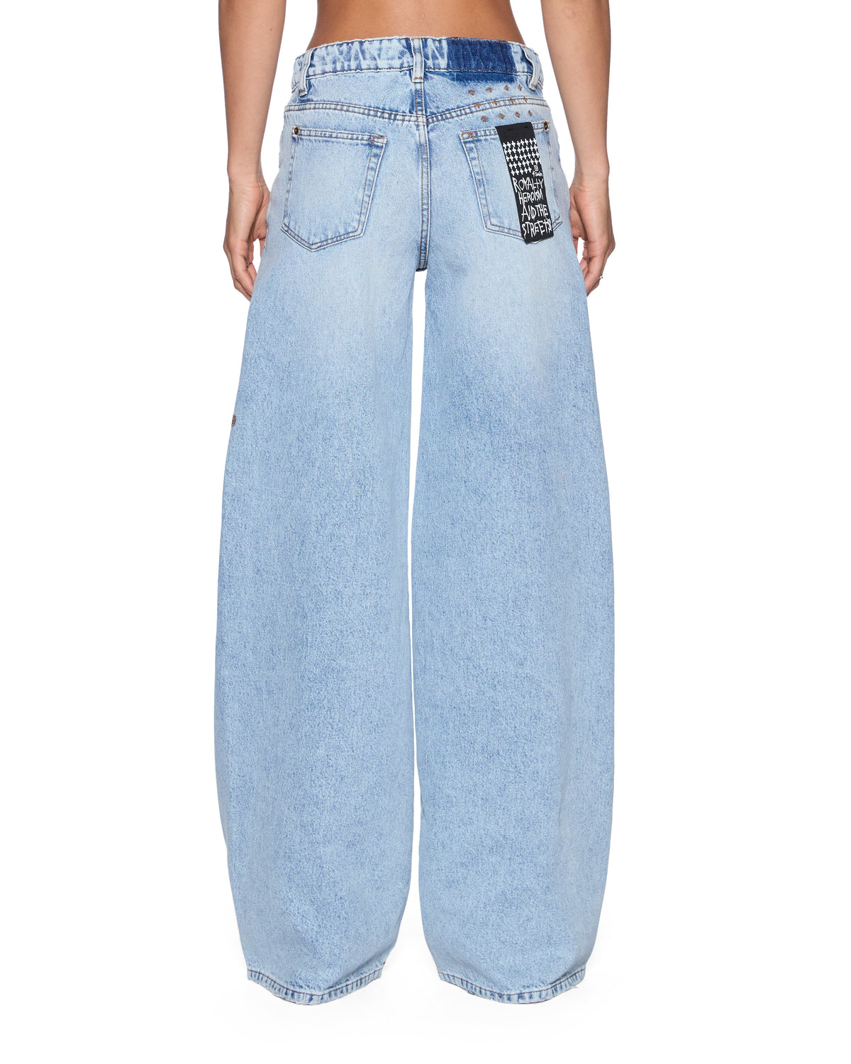 Womens Dropout Jean Flight Blue Relaxed Denim Jeans - Denim