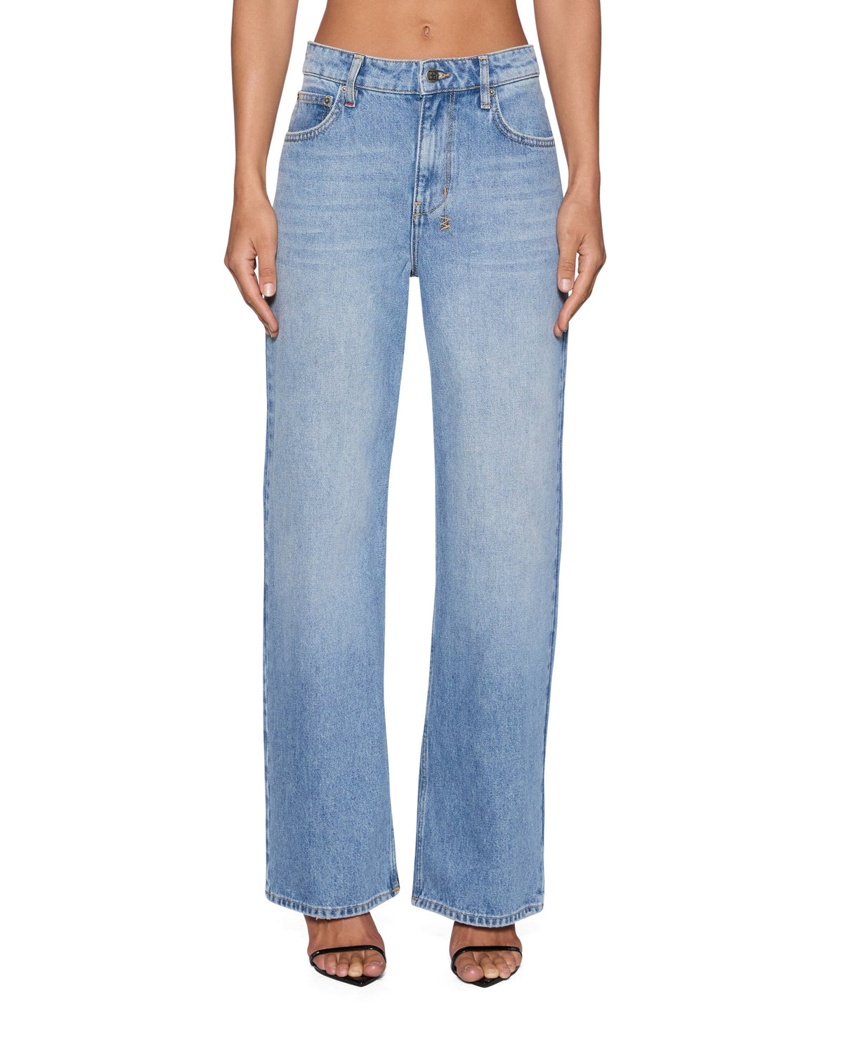 Womens Empire Jean Horizon Straight Denim Jeans - Denim