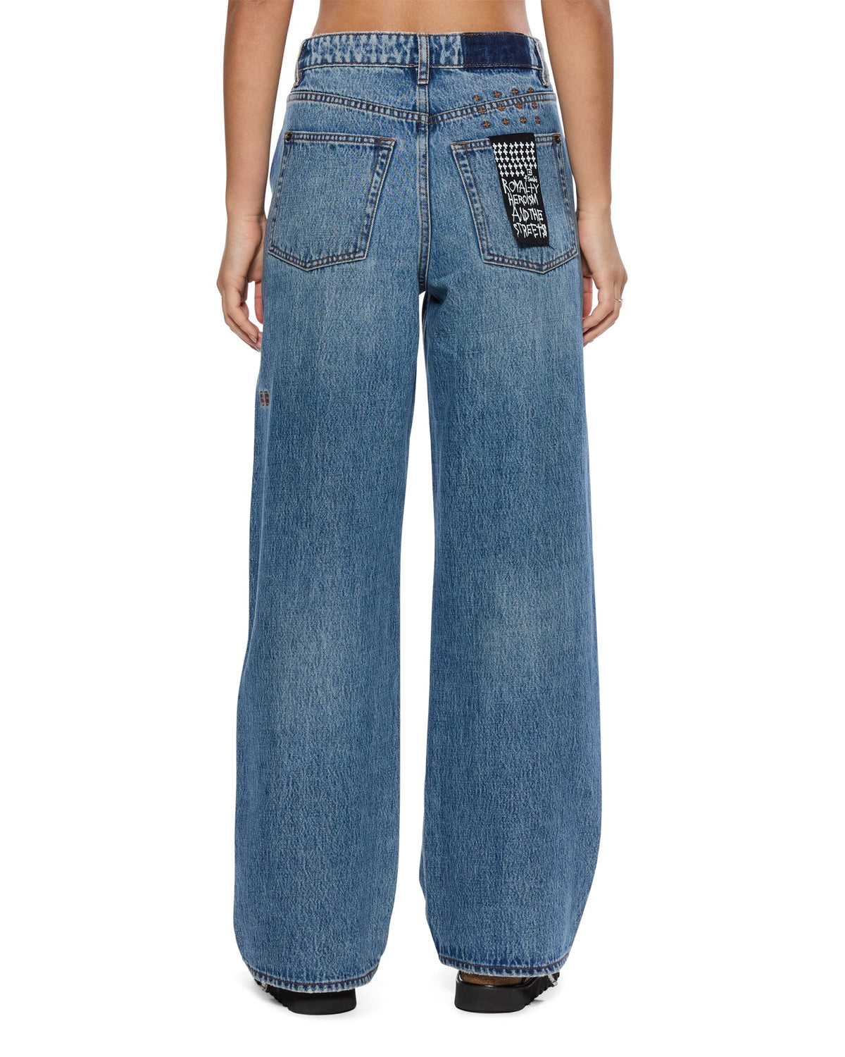 Womens Empire Jean Relik Relaxed Straight Denim Jeans - Denim