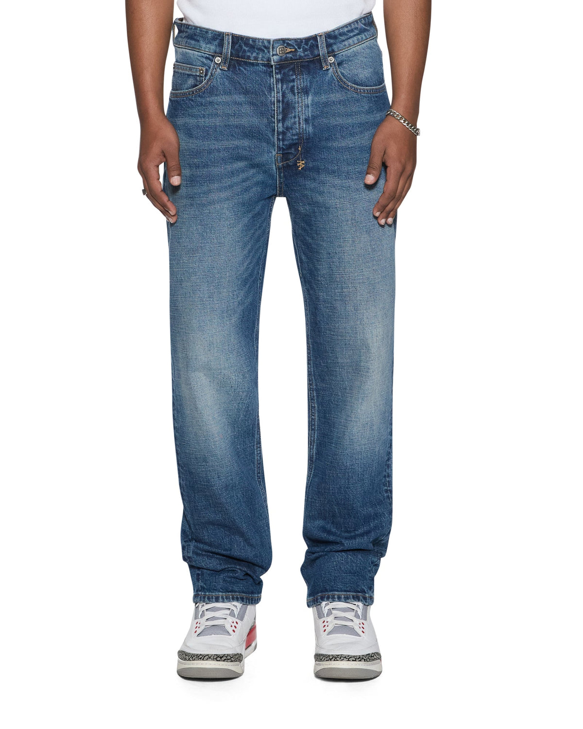 Mens Hazlow Arden Straight Denim Jeans - Denim